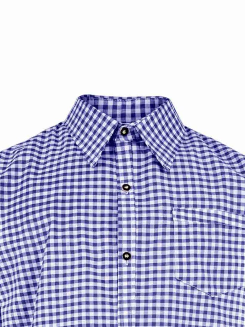 Oktoberfest Blue Checkered Shirt Men Bavarian Trachten Shirt Traditional shirt